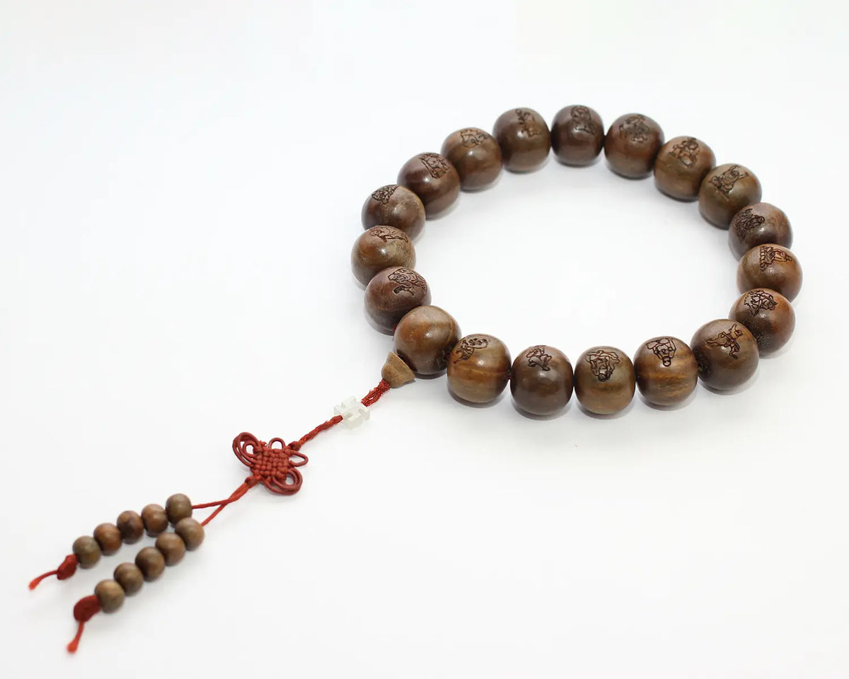 Buddhist Wooden Wrist Prayer Beads