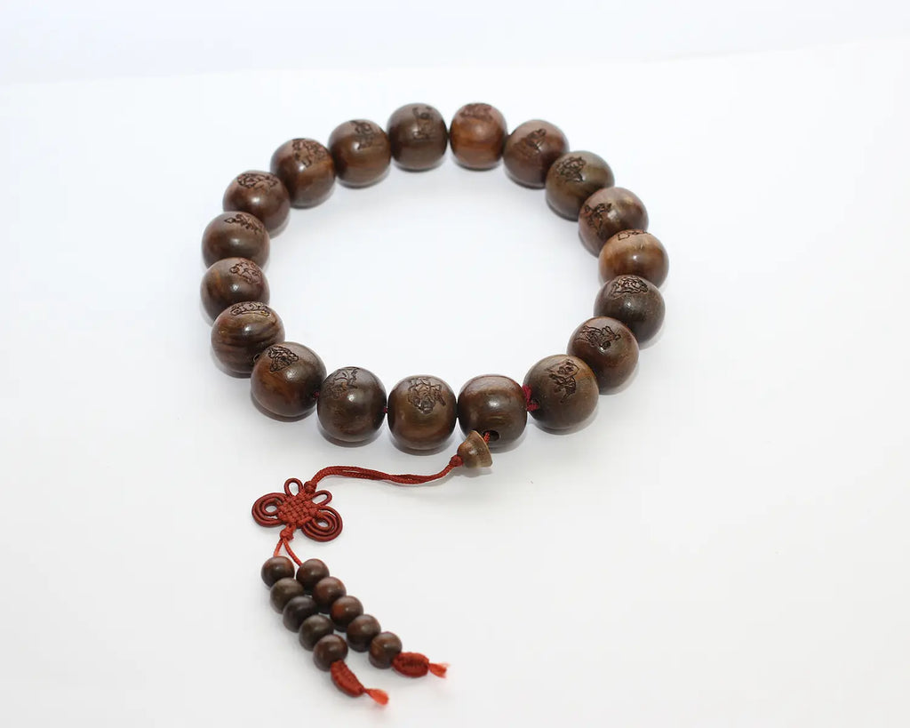 Buddhist Wooden Wrist Prayer Beads