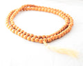 Orange Sandalwood 108 Mala Bracelet / Necklace