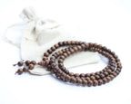 Vietnamese Natural Agarwood 108 Bead Bracelet & Necklace